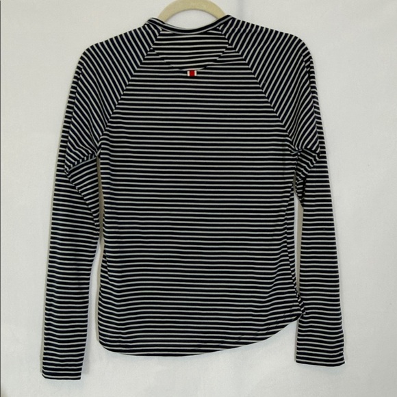 Tracksmith Long Sleeve Tee Size S Navy Gray Stripe Soft Designed For Runners - Picture 4 of 12